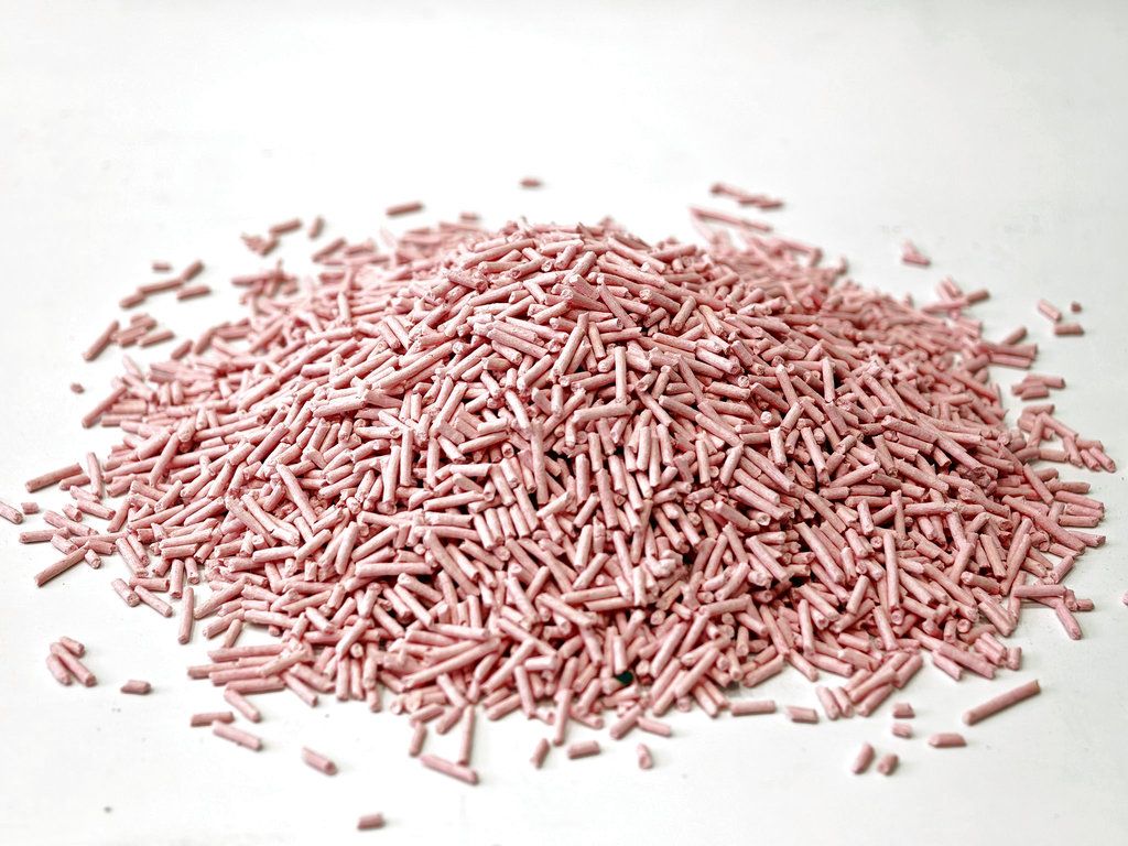 Hot Sale Eco Friendly Easy Clean Clumping Tofu Cat Litter Sand baby powder / peach